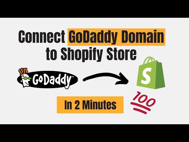 Set Up Your Godaddy Domain With Shopify Store In Just 2 Minutes! | Dot Mentor