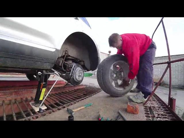 замена с музыкой  Replacement of brake pads in 33 seconds with music