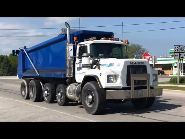 Last spring truck spotting featuring an old Mack!