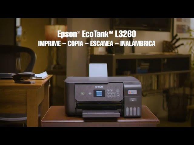 Impresora multifuncional 3 en 1 Epson EcoTank® L3260 con impresión 100% sin cartuchos