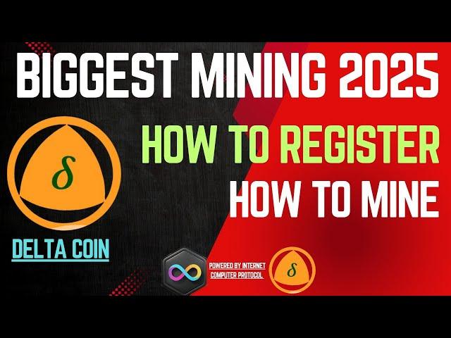 How to Register and Mine Delta Coin || Newly Launched || Start Now