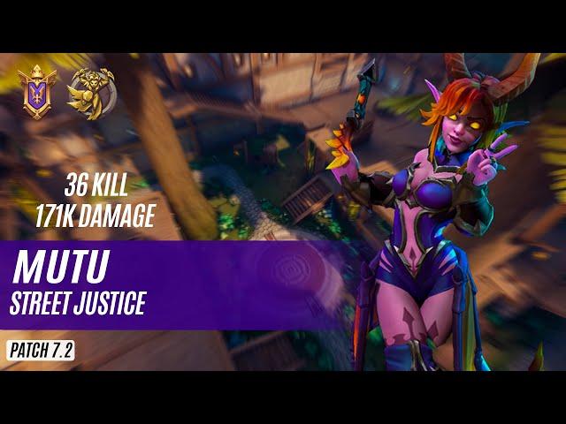 36 KILL 171K DAMAGE Mutu MAEVE PALADINS COMPETITIVE (PRO PLAYER) STREET JUSTICE