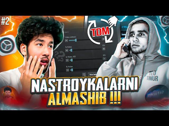 TEOTIMUR BILAN NASTROYKA ALMASHIB TDM O’YNADIK! // DUNYODAGI ENG KUCHLI IGROK // PUBG MOBILE