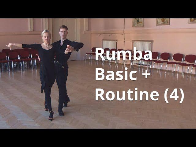 Rumba Basic + Choreography (4) | Curl and Progressive Walks, Three Alemanas