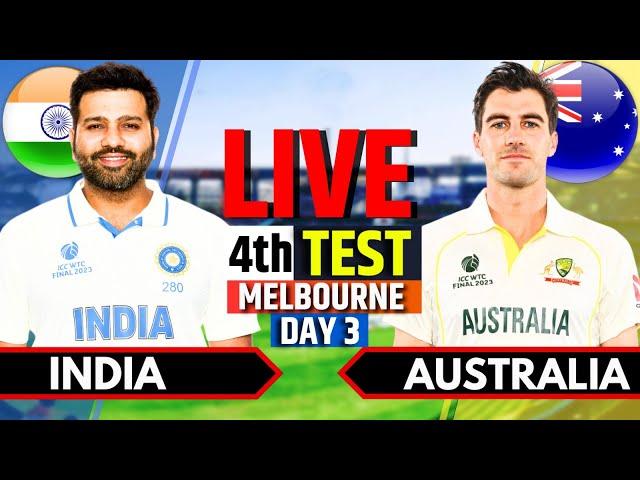 India vs Australia, 4th Test, Day 3 | IND vs AUS Live Match| Live Cricket Match Today, 3rd Session