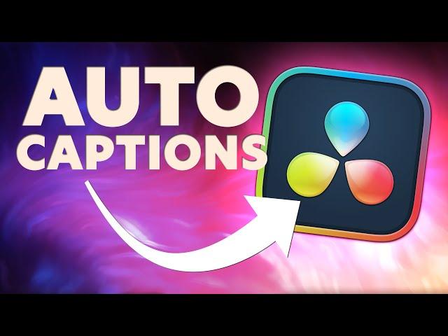 How to Auto-Generate Captions | Davinci Resolve 18.5 Tutorial