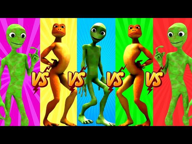 dame tu cosita - vs - patila - challenge - green alien - dance - puzzle