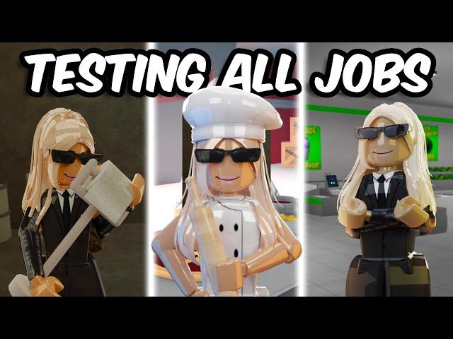 TESTING ALL JOBS IN BLOXBURG...