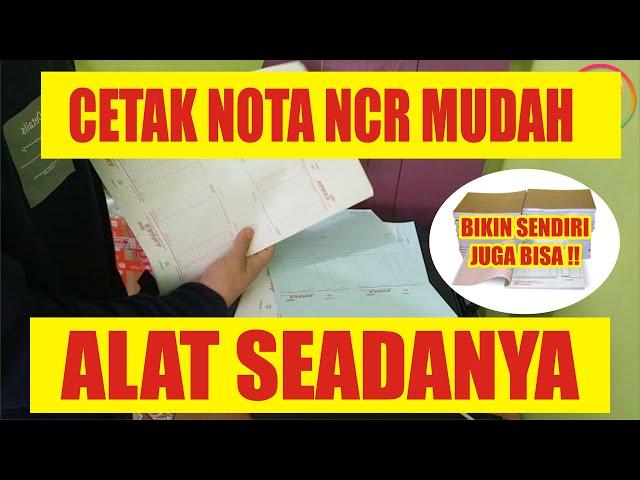 MEMBUAT NOTA NCR DENGAN PRINTER BIASA || NOTA NCR 2PLY