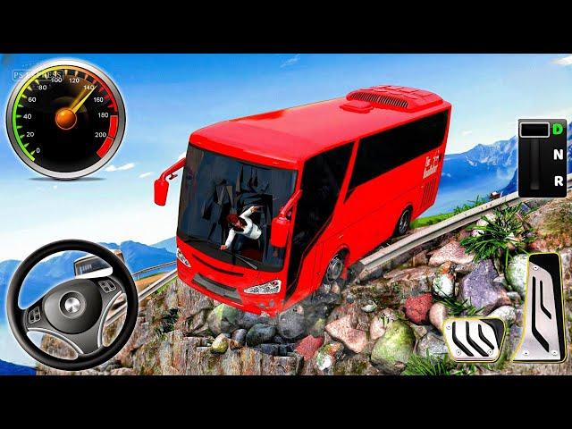 Death Road Bus Simulator 2024 - Passenger Transport Bus Uphill Driving 3D : Android Gameplay #2