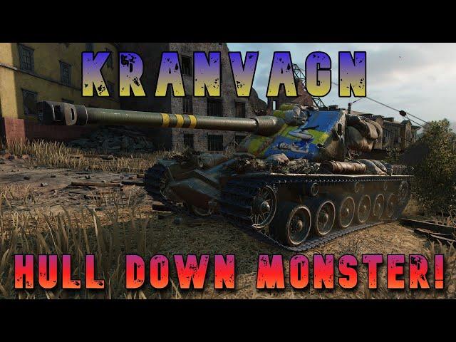 Kranvagn Hull Down Monster! ll Wot Console   World of Tanks Modern Armor