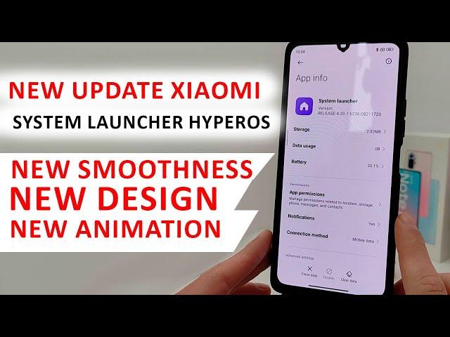 New update Xiaomi System Launcher HyperOS - Install now MIUI 14 | New smoothness and animation