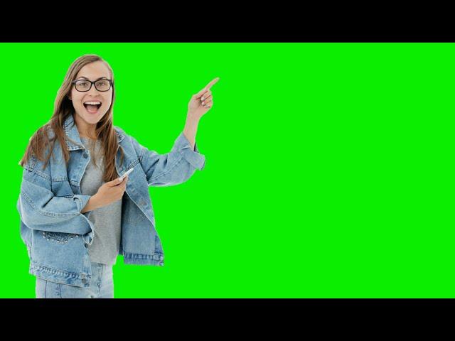 GREEN SCREEN advertising girls effects animations | Chroma key advertising girl