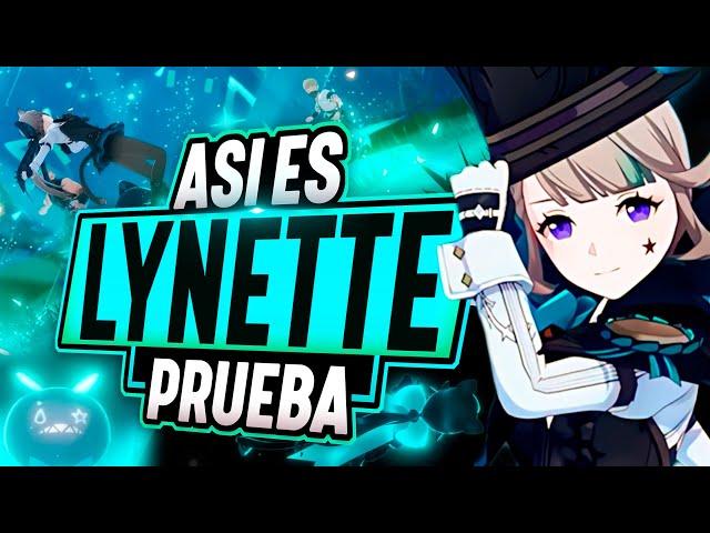 ¡¡LYNETTE ME HA IMPRESIONADO MUCHISIMO!! PRIMERAS IMPRESIONES y POSIBLES BUILDS - Genshin Impact