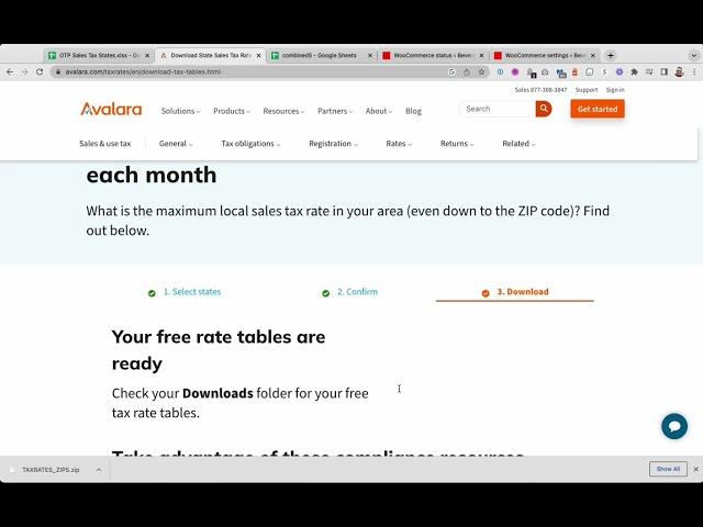 How to import WooCommerce tax rates from Avalara