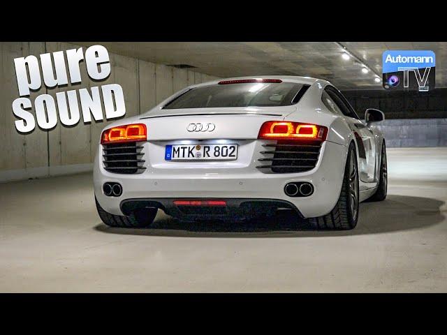 Audi R8 V8 (430hp) - pure SOUND (60FPS)