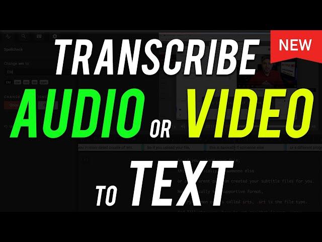 How to Transcribe Audio or Video to Text