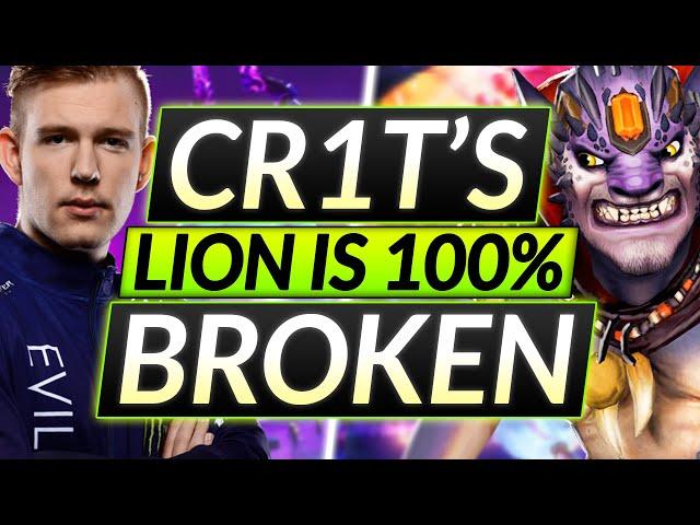 CR1T's BROKEN Position 4 LION Strategy that is TAKING OVER Dota 2 - Support GUIDE