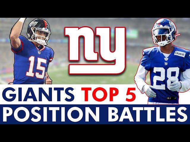 TOP New York Giants Position Battles BEFORE Giants Training Camp 2024 ft. Drew Lock & Tommy Devito