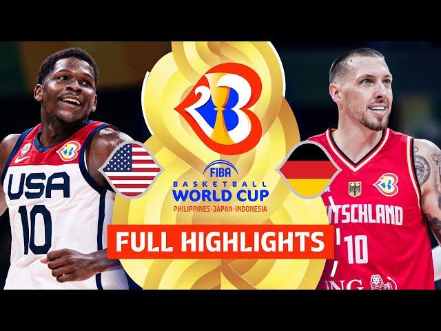 USA  vs Germany  | Full Game Highlights | FIBA Basketball World Cup 2023