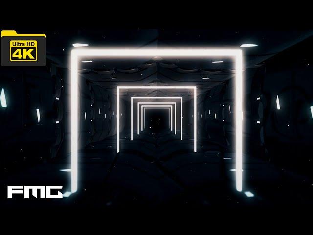 4K Video | Dark color square tunnel background Vj Loop | No Copyright Background Video