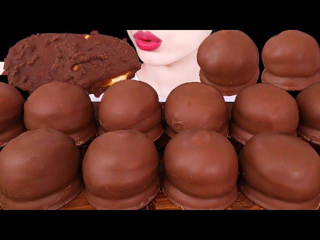 ASMR MUKBANG｜CHOCOLATE MARSHMALLOW ICE CREAM, DUBAI CHOCOLATE COOKIE 초콜릿 마시멜로 아이스크림 두바이 초코쿠키 먹방