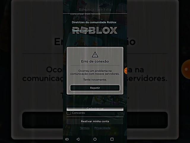 eu fui banido do Roblox e esse milagre chegou #short #banido #roblox