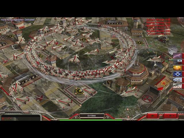 CHINA Nuke - Command & Conquer Generals Zero Hour - 1 vs 7 HARD Gameplay