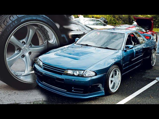 Pandem USA R32 1991 Nissan Skyline GTR *WIDEBODY* gets some  Work VSKFs 18x13