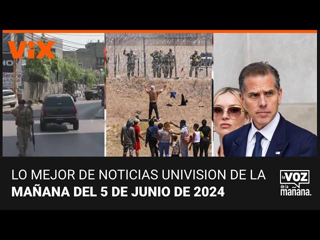 Lo mejor de Noticias Univision de la mañana | miércoles 5 de junio de 2024