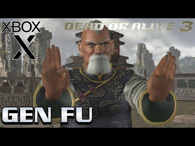 Dead Or Alive 3 (Xbox Series X) Gen Fu Gameplay [Very Hard] - Story & Ending [4K 60FPS]