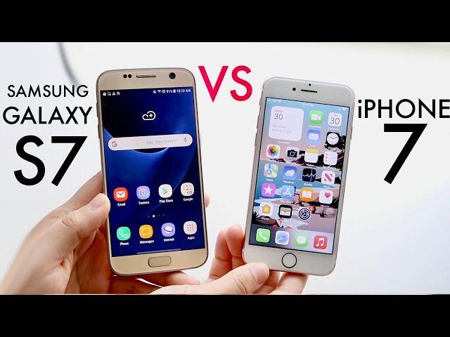 iPhone 7 Vs Samsung Galaxy S7! (6 Years Later Comparison)