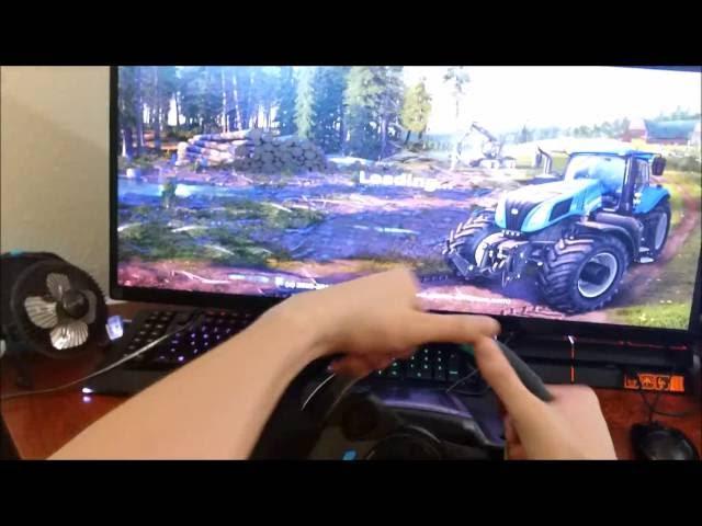 Logitech G29 Driving Force - Farming Simulator 2015 - Wheel Cam