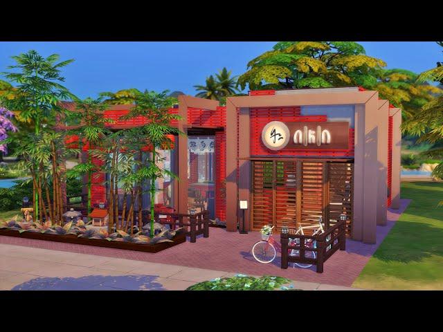 УЮТНЫЙ СЕМЕЙНЫЙ СУШИ РЕСТОРАНTHE SIMS 4 СтроительствоSpeedbuild NO CCCOZY FAMILY SUSHI RESTAURANT