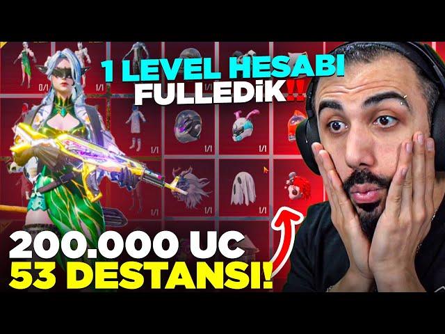 1 LEVEL HESABA 2 X-SUİT VE 53 DESTANSI BİRDEN ÇIKARDIK!! TOPLAM 200.000 UC REKOR! | PUBG MOBILE