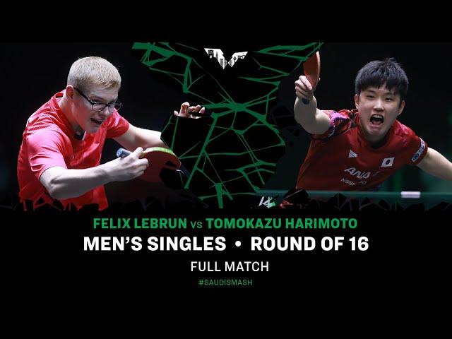 FULL MATCH | Felix LEBRUN vs Tomokazu HARIMOTO | MS R16 | #SaudiSmash 2024