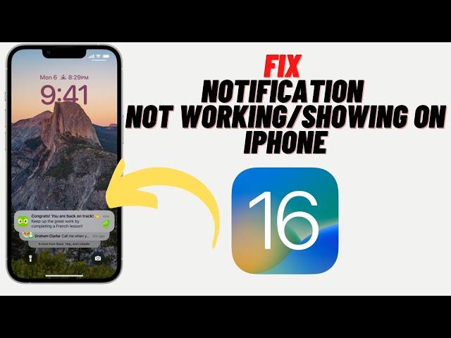 How to Fix iOS 16 Notification Not Working/Showing on iPhone