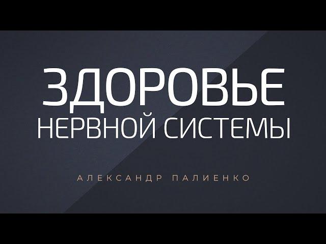 Здоровье нервной системы. Александр Палиенко.