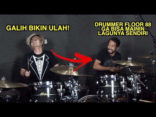 DRUMMER FLOOR 88 GA BISA MAININ LAGU HUTANG (POK AMAI AMAI) GARA GALIH JUSTDRUM