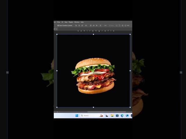 Create Burger Post Design #youtubeshorts #photoshop #shorts