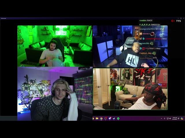 xQc Talks About Adept Drama on Panel ft. Adin Ross, YourRage, & DJ Akademiks