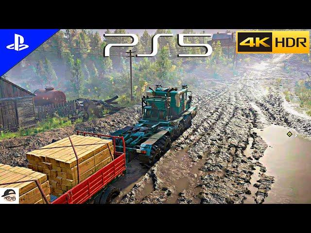 (PS5) SNOWRUNNER 4K HDR | Ultra High Realistic Graphics - 4K 60FPS