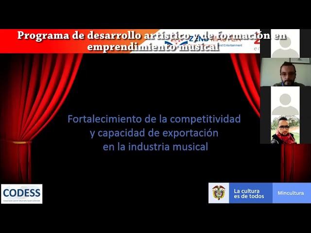 Taller 15.  Fortalecimiento de la competitividad y capacidad de exportación en la industria Musical