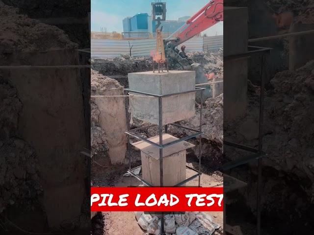 Pile Load Testing: On-Site Demonstration Using Heavy Stone Drop | #viral #shorts