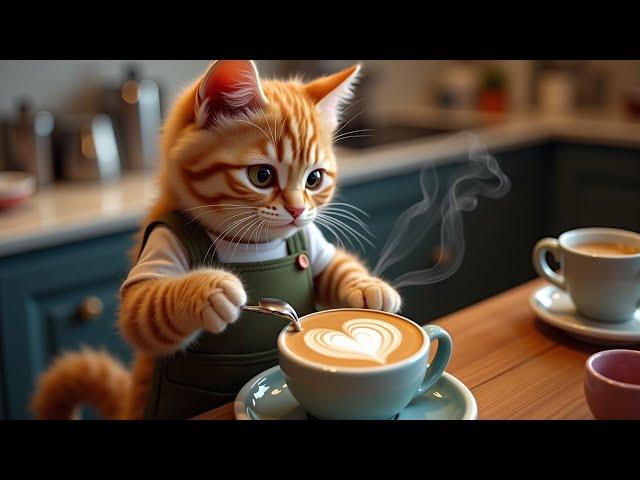 Cats Coffee Shop Routine | Funny Cats Doing Human Things