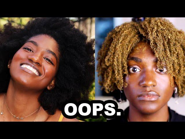 I Dyed My 4C Natural Hair Blonde for the First Time.