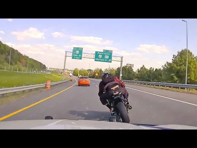 Craziest Motorcycle Police Chases Caught on Dashcam