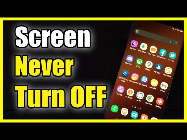 How to Make your Android Phone Never Turn OFF (Easy Method)