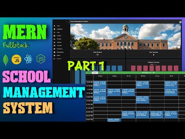 MERN Full-Stack Multiple School Management App | Role Based School Dashboard Project | Part 1