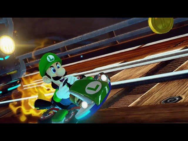 Mario Kart 8 - Triforce Cup 50cc (Luigi Gameplay)